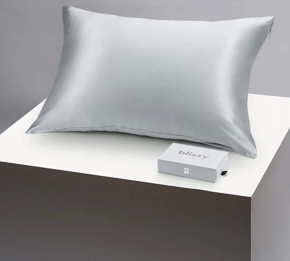 Blissy 100% Mulberry Silk Pillowcase Silver Standard 22 Momme